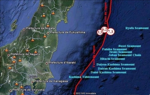 7 Décembre 2012, séisme au Japon, au large de la côte Est de l’Île de Honshu, de magnitude 7.3